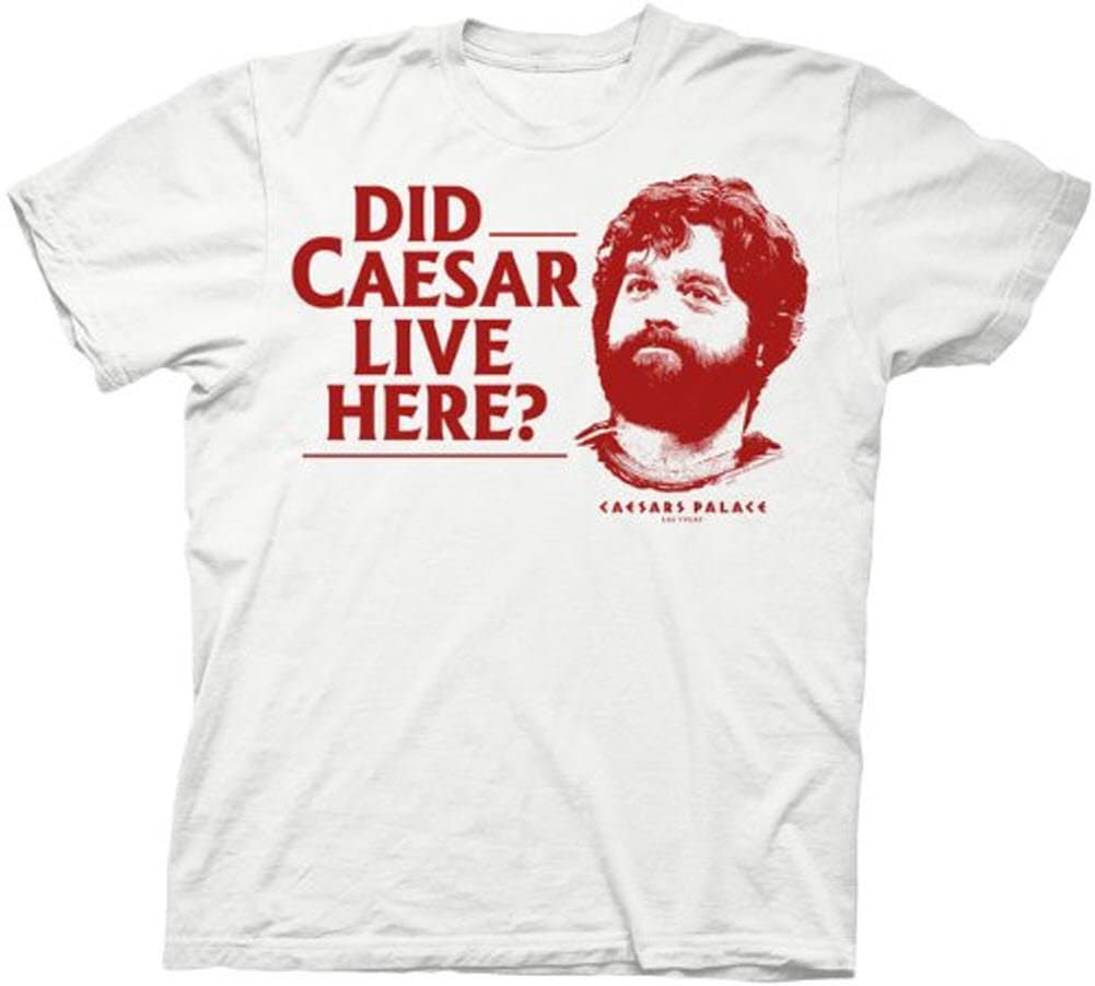 Hangover Did Caesar Live Here Alan White Mens T-shirt (Adult Small)