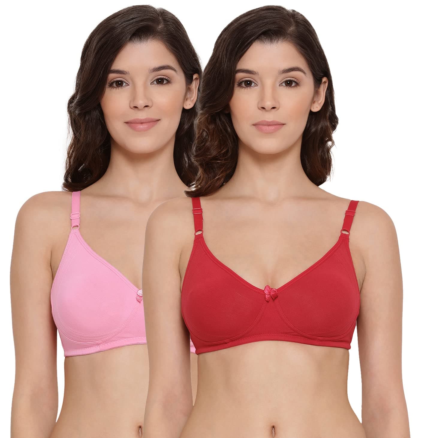 Lyra Women's Moulded Encircled Bra(513) Pack of 2 White & Black,30B