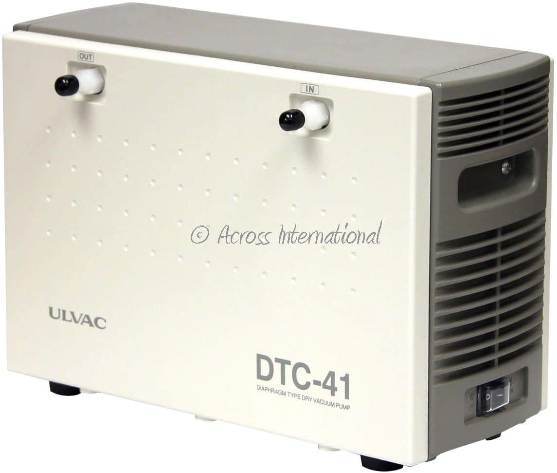 DTC-41 1.6 cfm 7.5 Torr Full Chemical-Resistant Dual-Head Oil Free Diaphragm Vacuum Pump 110 Volts 100 Watts