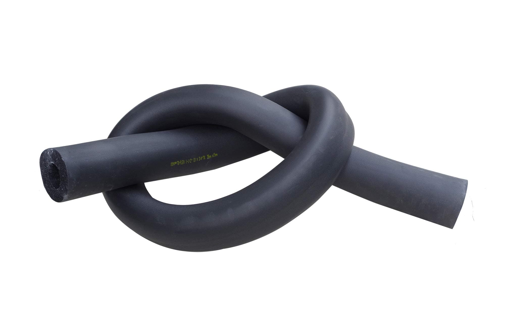 1-1/2" Black Pipe Insulation Foam Tubing Heat Preservation Fireproof Pipe Insulation Cover 1-1/2" Inner Diameter x 19mm Thick Wall x 1.8m Length