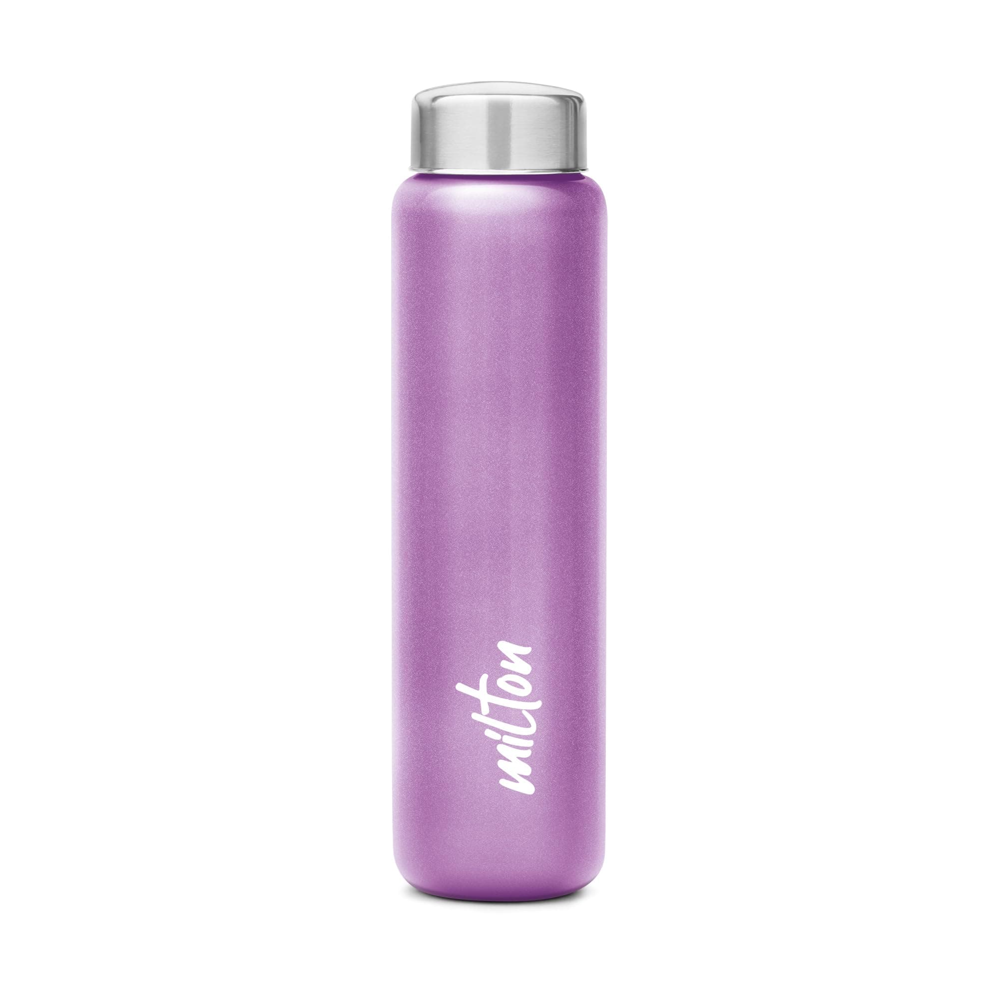 Aqua 1000 Stainless Steel Water Bottle 920 ml, Single Walled, ISI Certified I Leak Proof Lid, Rust Proof I For School, Office, Gym I Purple