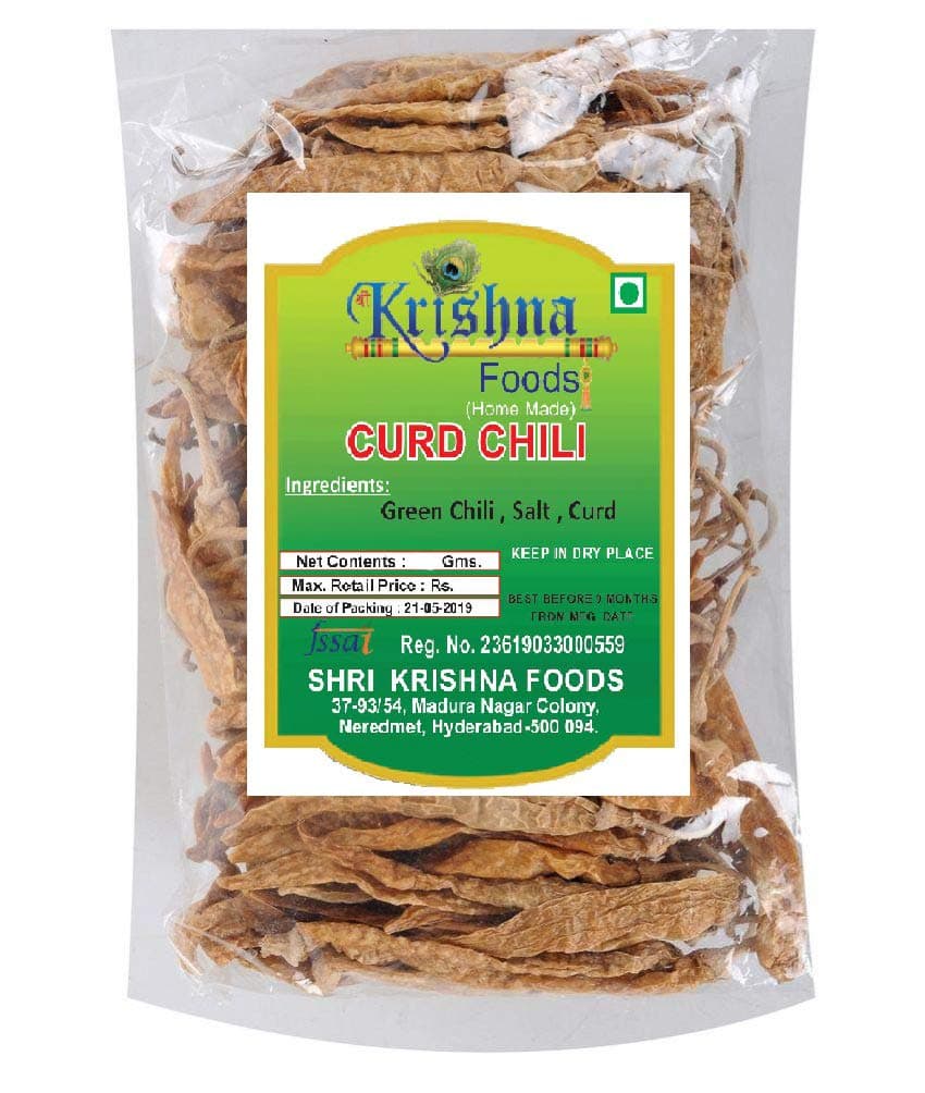 Shri Krishna Foods Curd Chilli (150 Gms) - Fresh