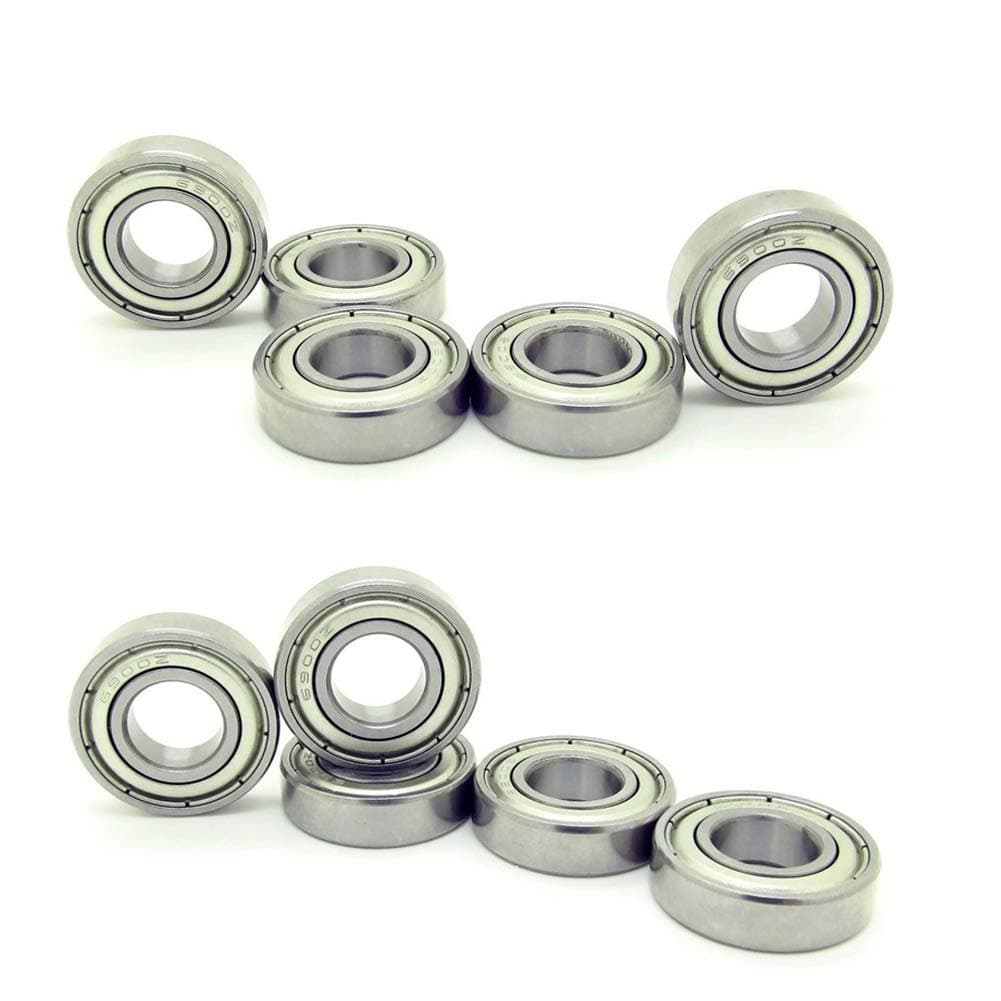 6900ZZ 10 x 22 x 6 mm Deep Groove Ball Bearing, 10 Pcs, Double Metal Shielded Miniature Ball Bearings, Fit for Skateboard Bearings, 3D Printer RepRap Wheel, Roller Skates, Inline Skates (Pack of 10)
