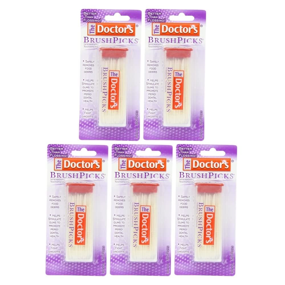 The Doctor's BrushPicks - 120 ct, Pack of 5