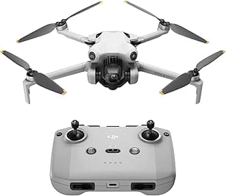 DJI Mini 4 Pro (DJI RC-N2), Folding Mini-Drone 4K HDR Video Camera, Under 249g, 34 Mins Flight Time, 20km Transmission Distance, MOIAT Certified, UAE Version, Official Warranty Support