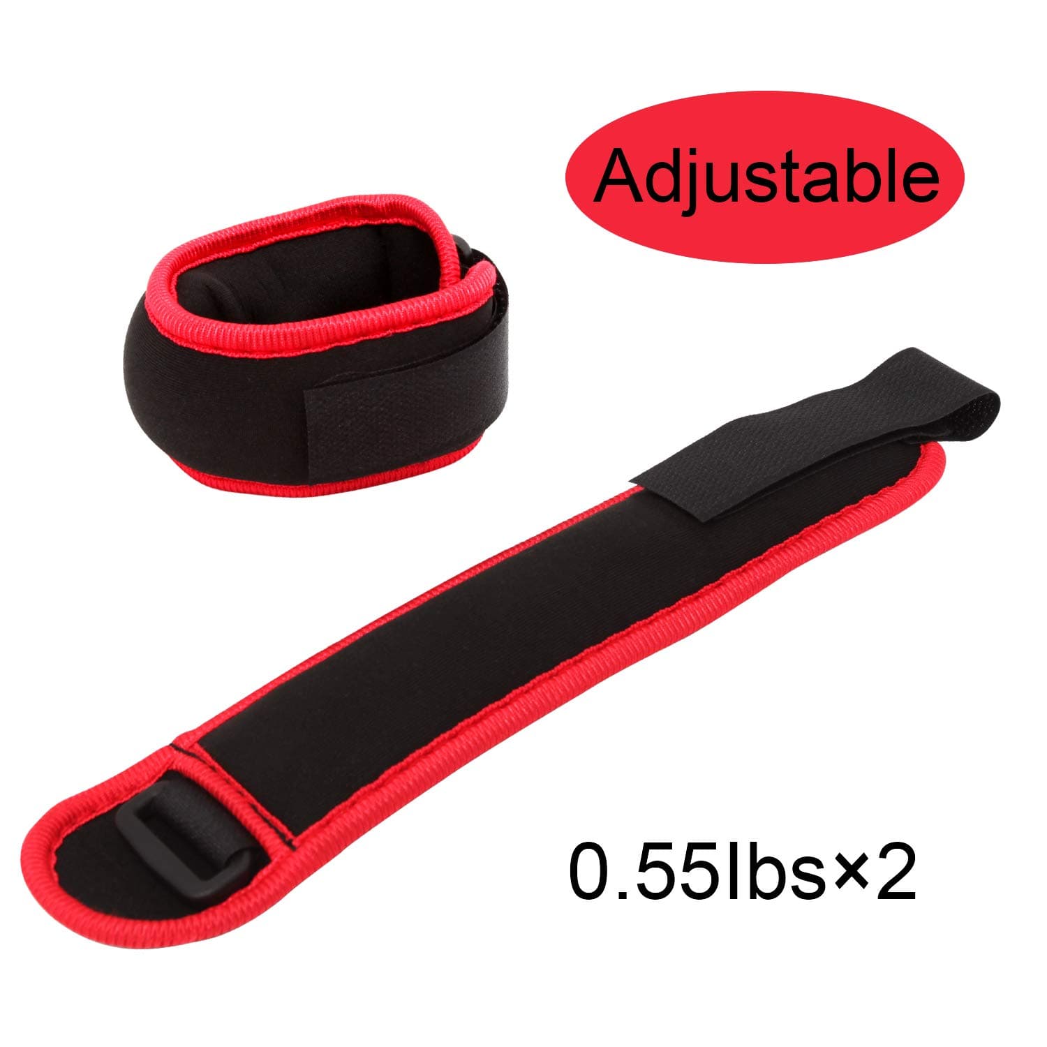 Yetudo Durable Ankle/Wrist Weights (1 Pair, 1lb) for Women Men and Kids, Home Workout Ankle Strengthening & Toning Workouts for Fitness, Exercise, Walking, Jogging, Gymnastics, Aerobics, Gym