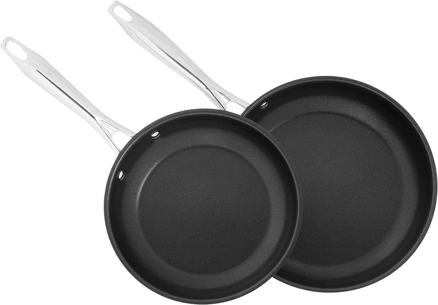 CUISINART8922-810NS Professional Series 2-Piece Stainless Steel Nonstick Skillet Set, 8” & 10