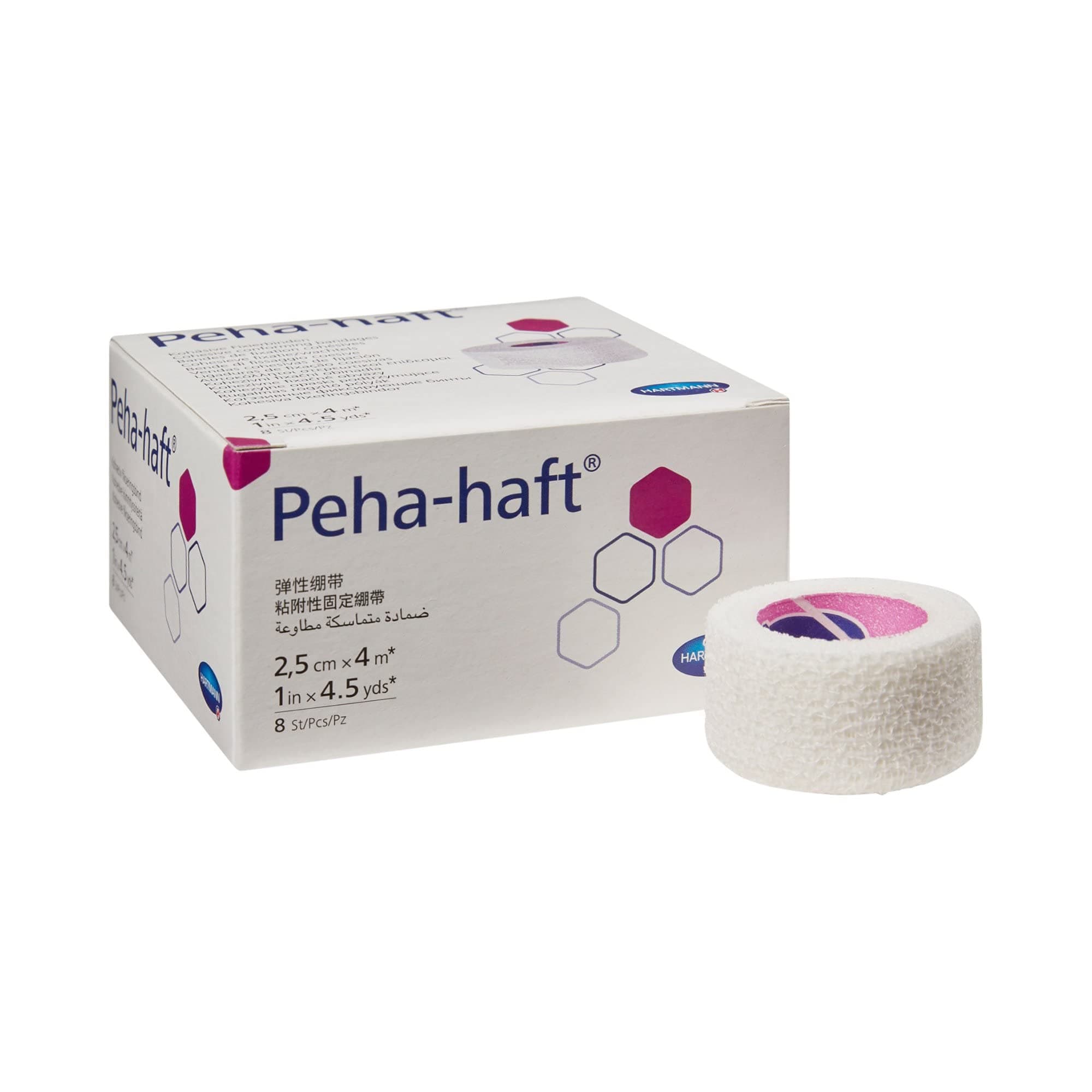 HARTMANN-CONCO Peha-Haft LF Adhesive Bandages (LF, 1"X4.5YDS ) 8 Each / box