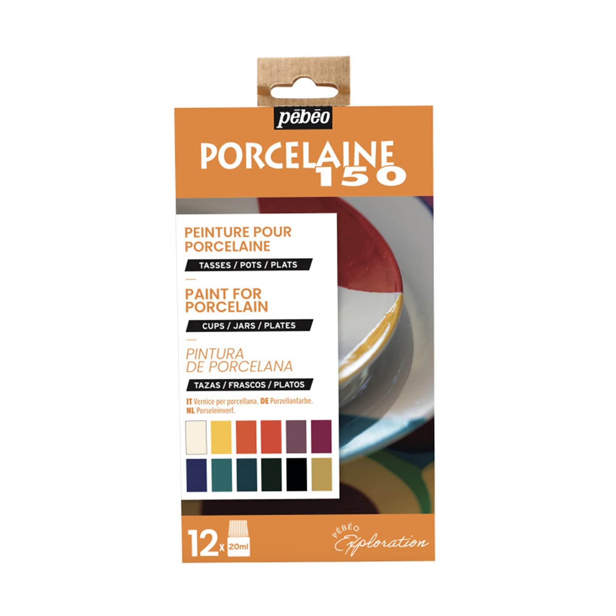 Porcelaine 150 China Paint, Exploration Set #1- Set of 12 x 20 ml Bottles