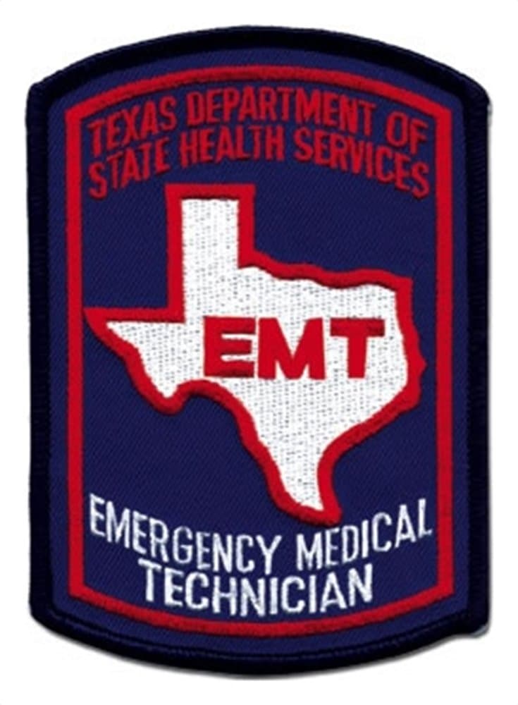 Texas EMT Patch - Color - 10 Pack