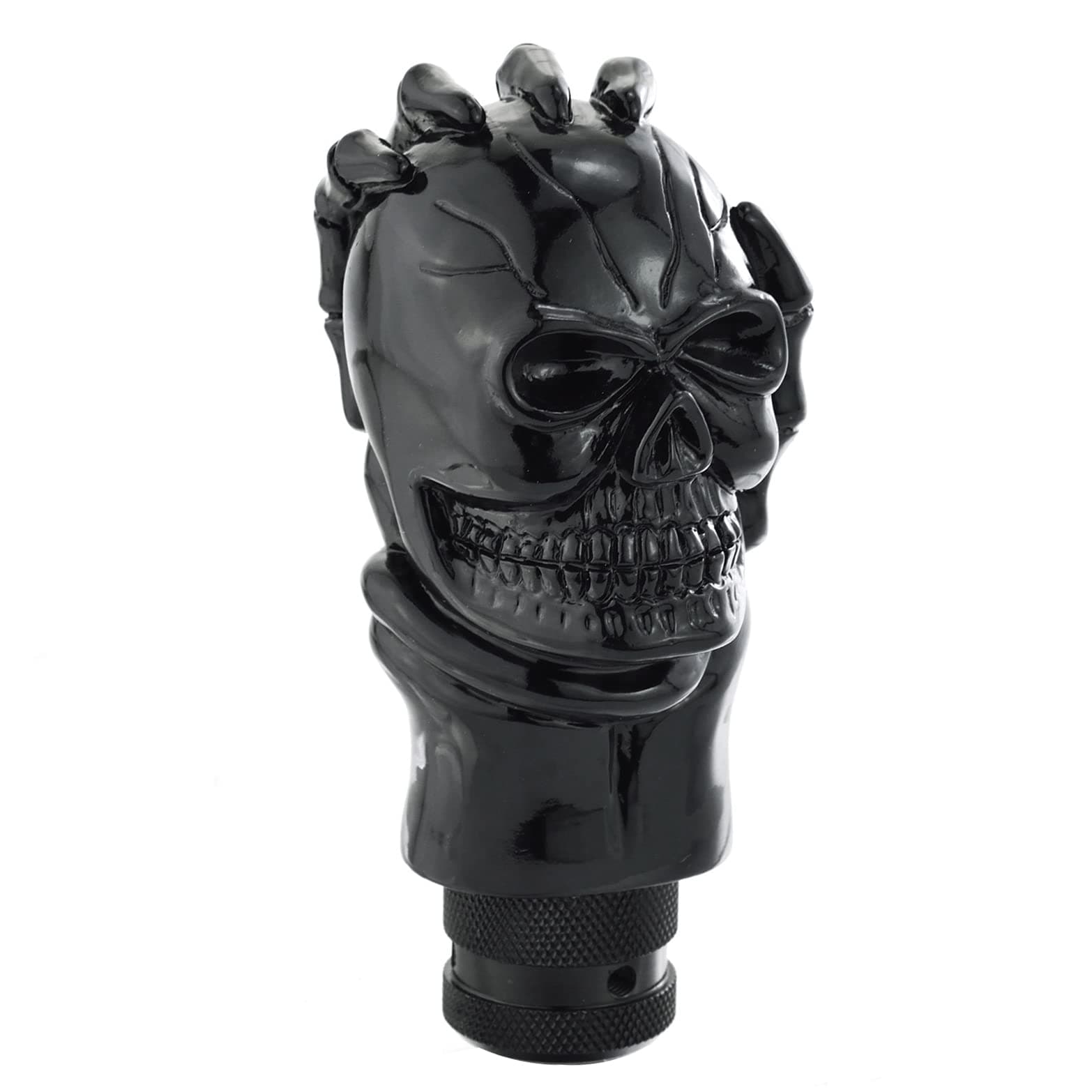 Arenbel Car Shift Knob Skull Shifter Knobs Skeleton Handle Car Racing Gear Lever Stick Fit Most Manual Automatic Vehicles Trucks, Black