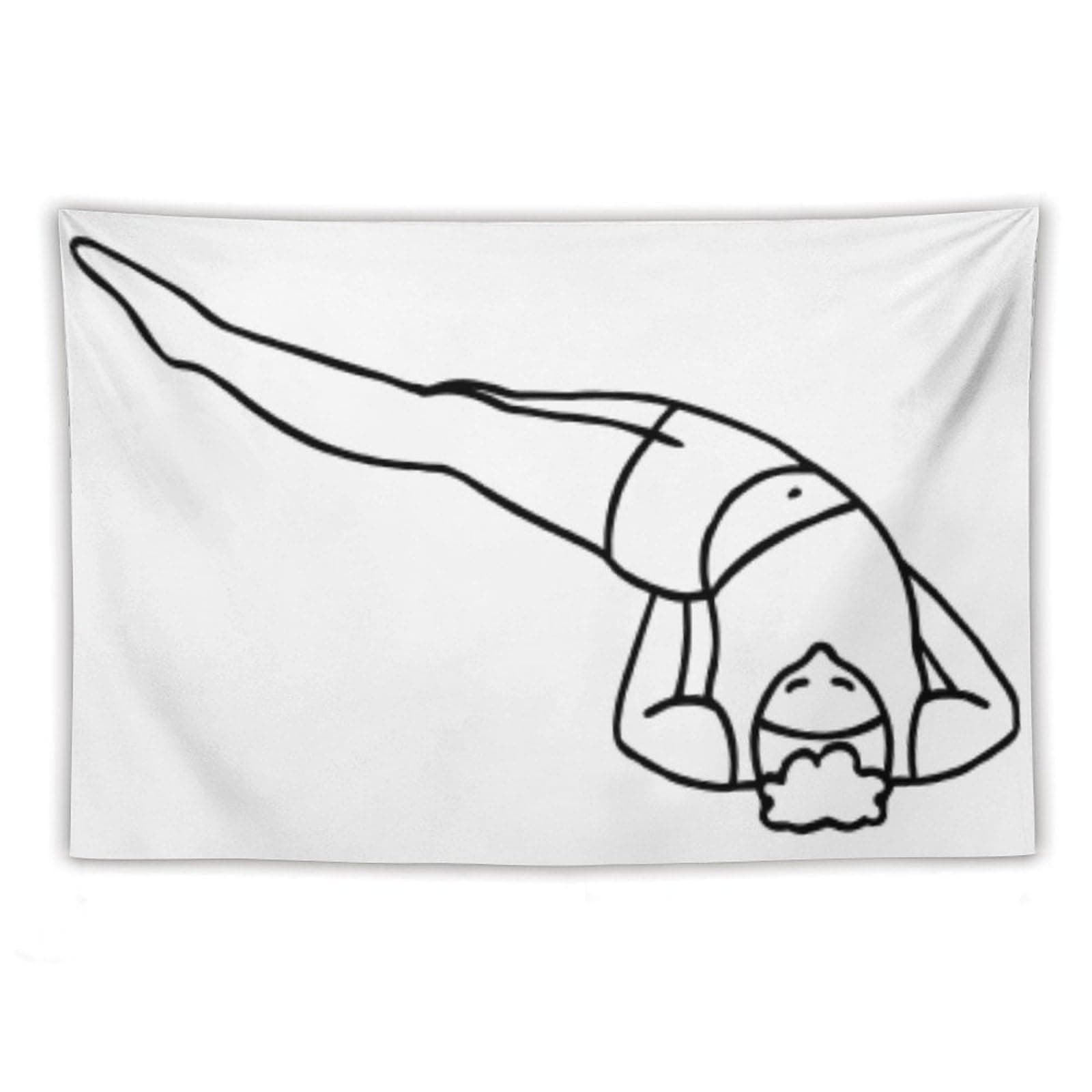QENO B Parshva-Sarvangasana Picture Print Wall Art Tapestry Painting Tapestries Artworks Gift Idea Room Aesthetic 40"x60"