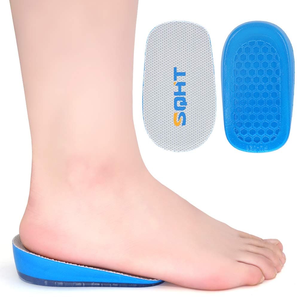 SQHT Height Increase Insoles - 1 Inch Heel Lift for Achilles Tendonitis, Heel Pain and Leg Length Discrepancy, Shoe Inserts for Men and Women (1'' Height)