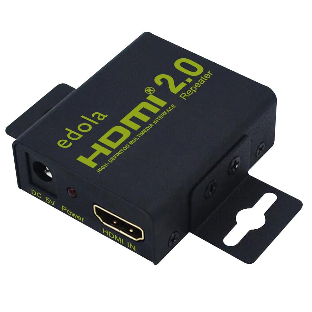 HDMI Repeater, EDOLA 2.0 4K HDMI Extender 18Gbps Signal Booster Amplifier | Extend HDMI Cable up to 30m/100ft | Female to Female Mini HDMI Booster Support 4K, 1080P, 3D, HDCP 2.2