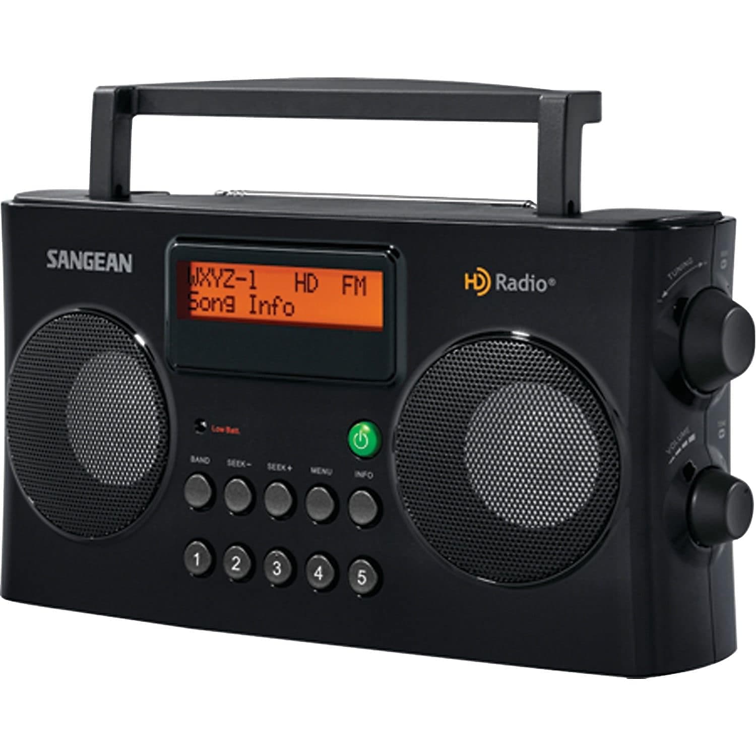 HDR-16 HD Radio/FM-Stereo/AM Portable Radio, Black