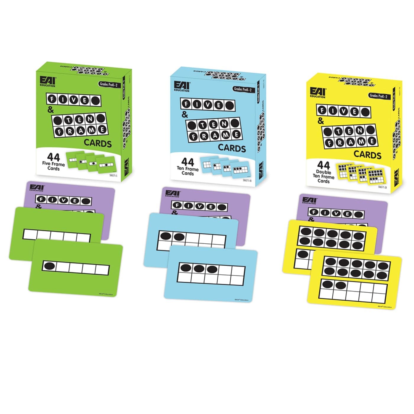 EAI Education Five and Ten Frame Cards