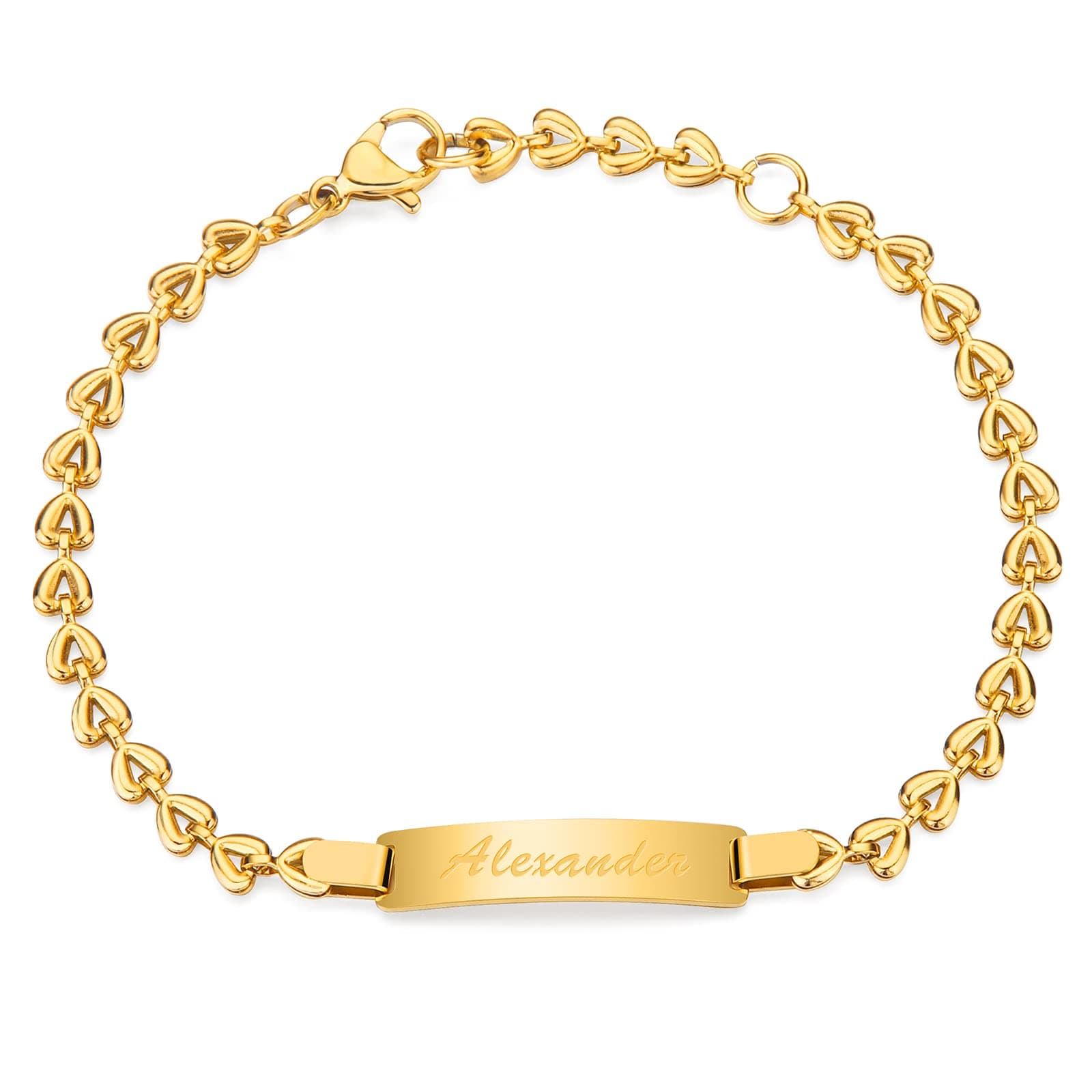 Personalized Baby Name Bracelet Customized 18K Gold Plated for NewBorn to Children Girl Boy Birthday Baby Shower Gift Personalized Gift 2313B