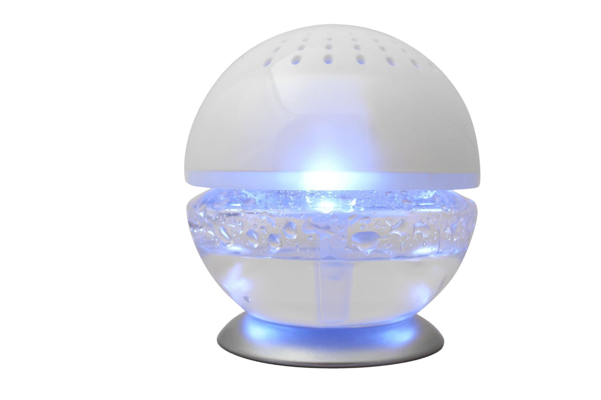 EcoGecko Pure H2O Mini Water Based Air Revitalizer, Air Freshener, Room Aromatizer, Aroma and Essential Oil Diffuser with 2 Bottles (10ML) Fragrant Lavender Oil, White