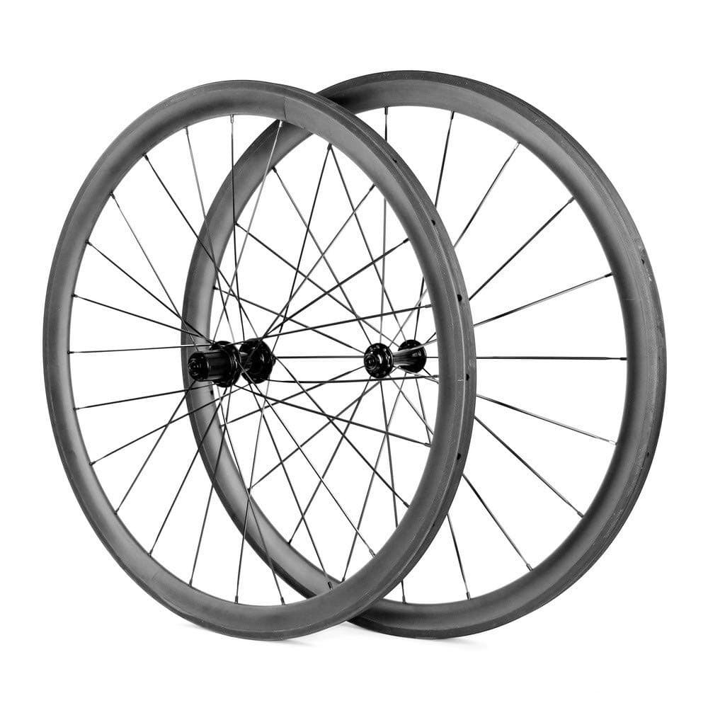 Landmyth 700C 38mm Depth Road Rim Brake Carbon Wheels 23mm Width Bike Clincher Carbon wheelset with UD Matte Finish¡