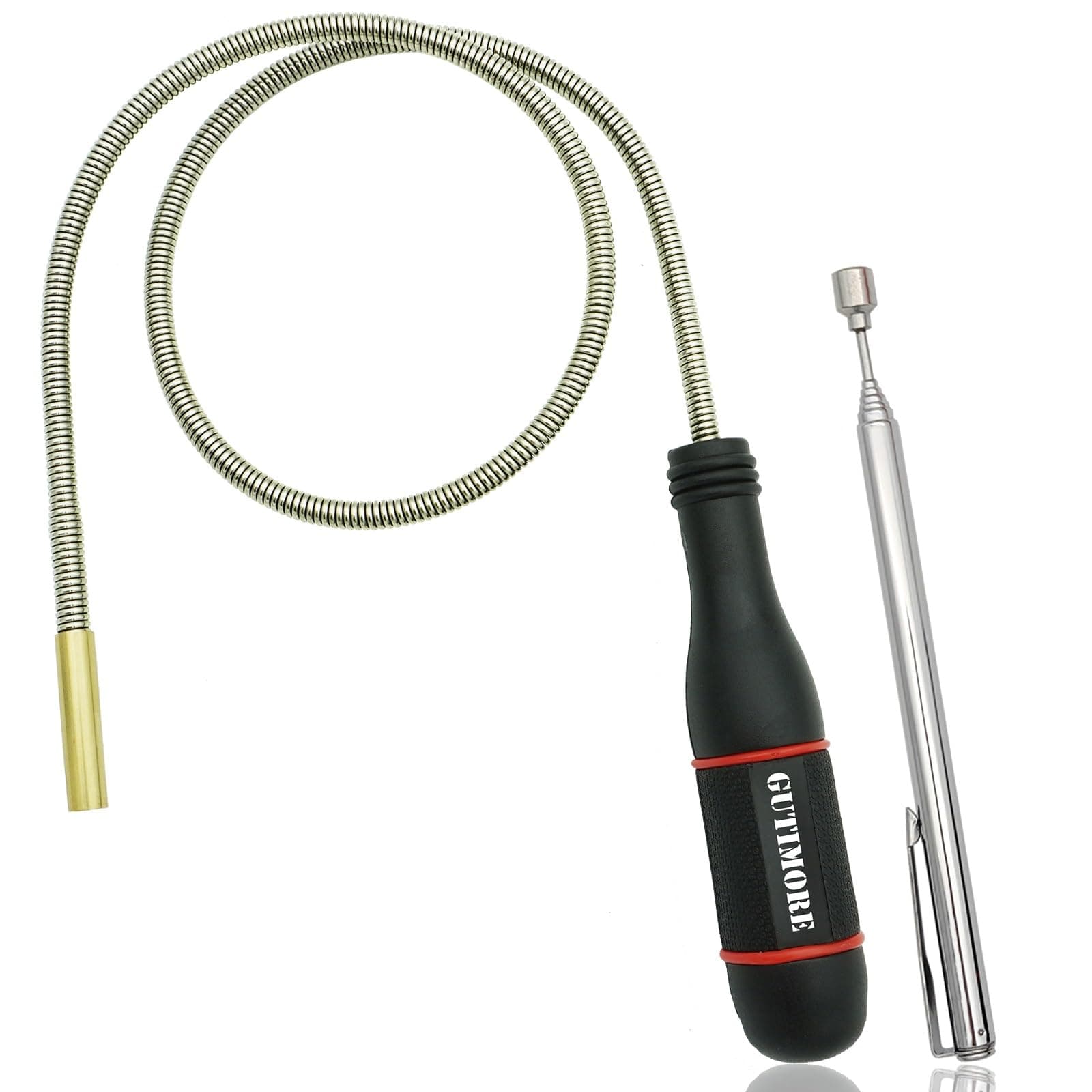 Flexible Magnetic Pickup Tool, 25" Long Flexible Bend-It Magnet Snake Pickup, Bendable Magnetic Pickup 2LB