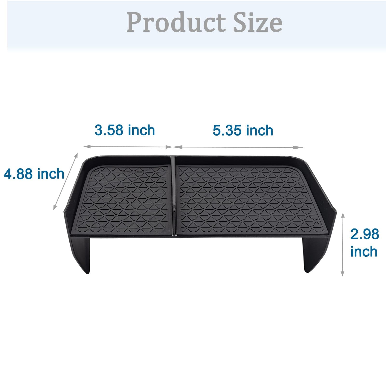 JDMCAR Center Console Organizer Compatible with Toyota RAV4 2023 2022 2021 2020 2019 and 2021-2023 RAV4 Prime, ABS Material Insert Tray Gear Shift Secondary Storage Box