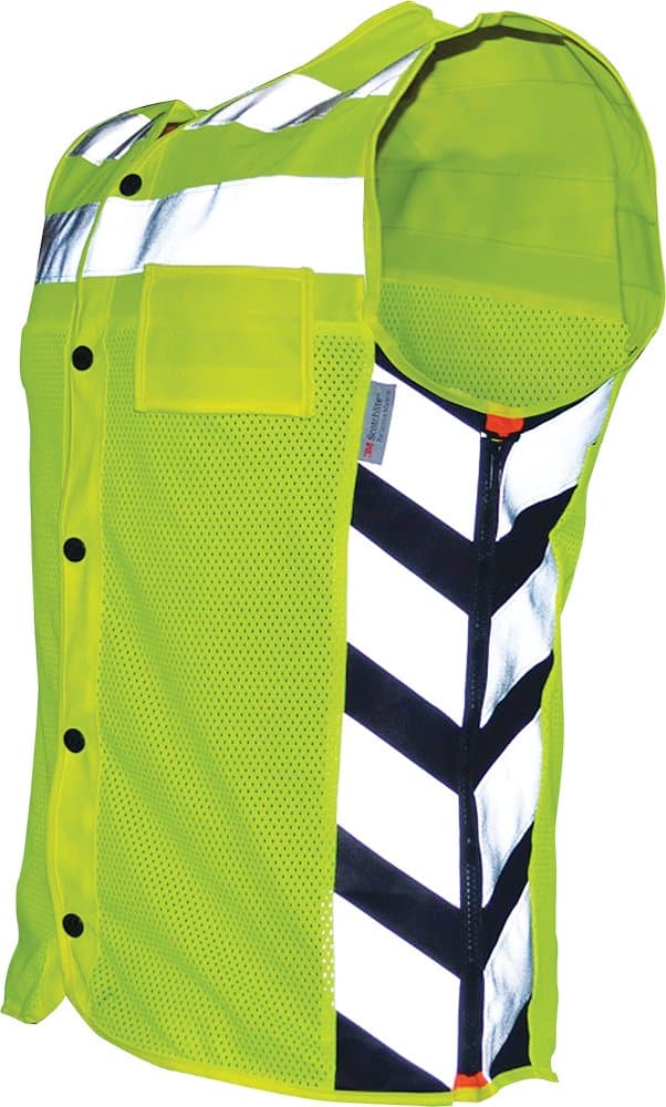 Missing Link Meshed Up Vest , Gender: Mens/Unisex, Primary Color: Green, Size: Lg, Distinct Name: Hi-Vis Green MUM-L
