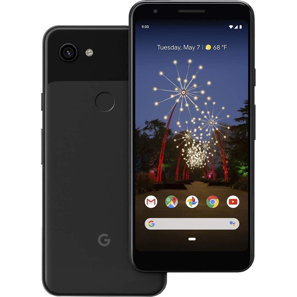 Google Pixel 3a 64GB 5.6 inches 12MP SIM-Free Smartphone in Just Black (Renewed)