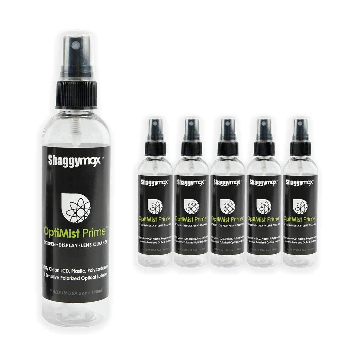 Optimist Prime 6 Pack Professional Optical Screen Cleaner Spray, Advanced Anti-Static Formula, Best for Laptops, Computers, iPads, Smartphone, Photo & Video, Lens, Eyewear, Touchscreens