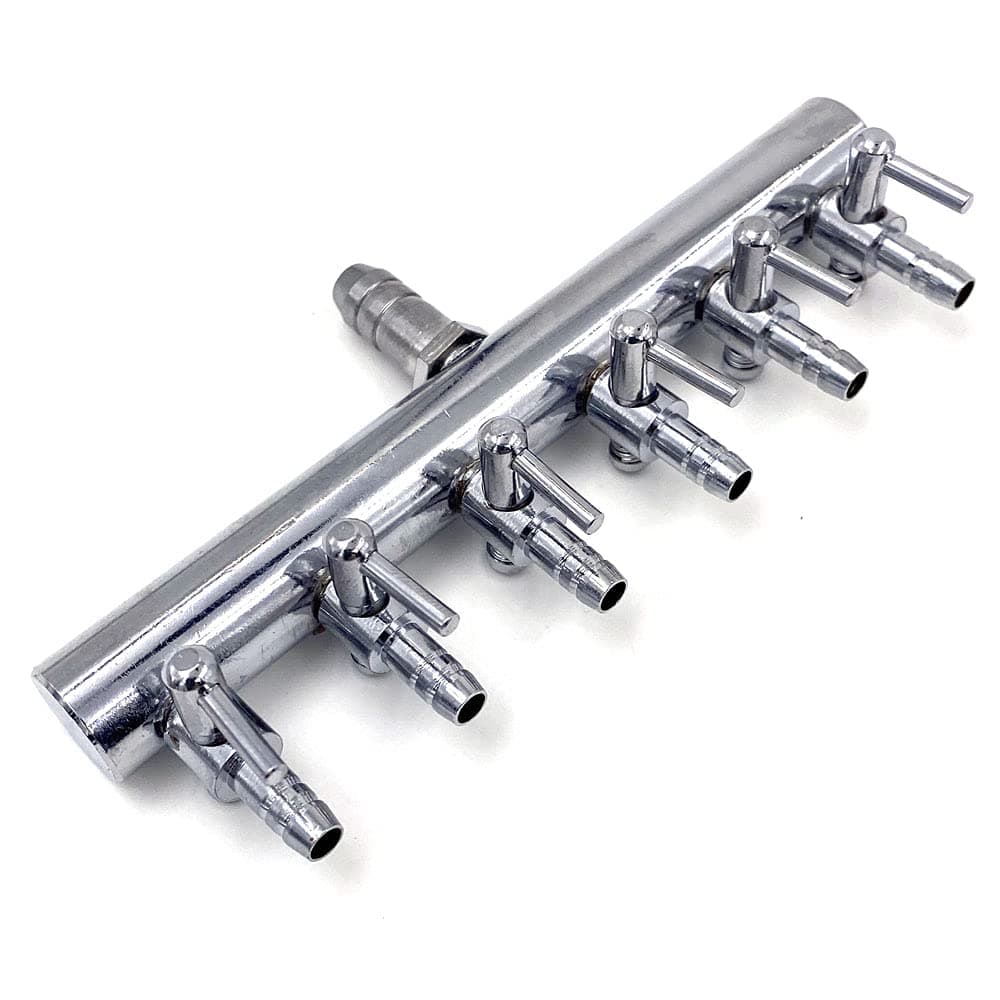 Aquarium Fish Tank 6 Ways Air Flow Splitter Lever Control Valve