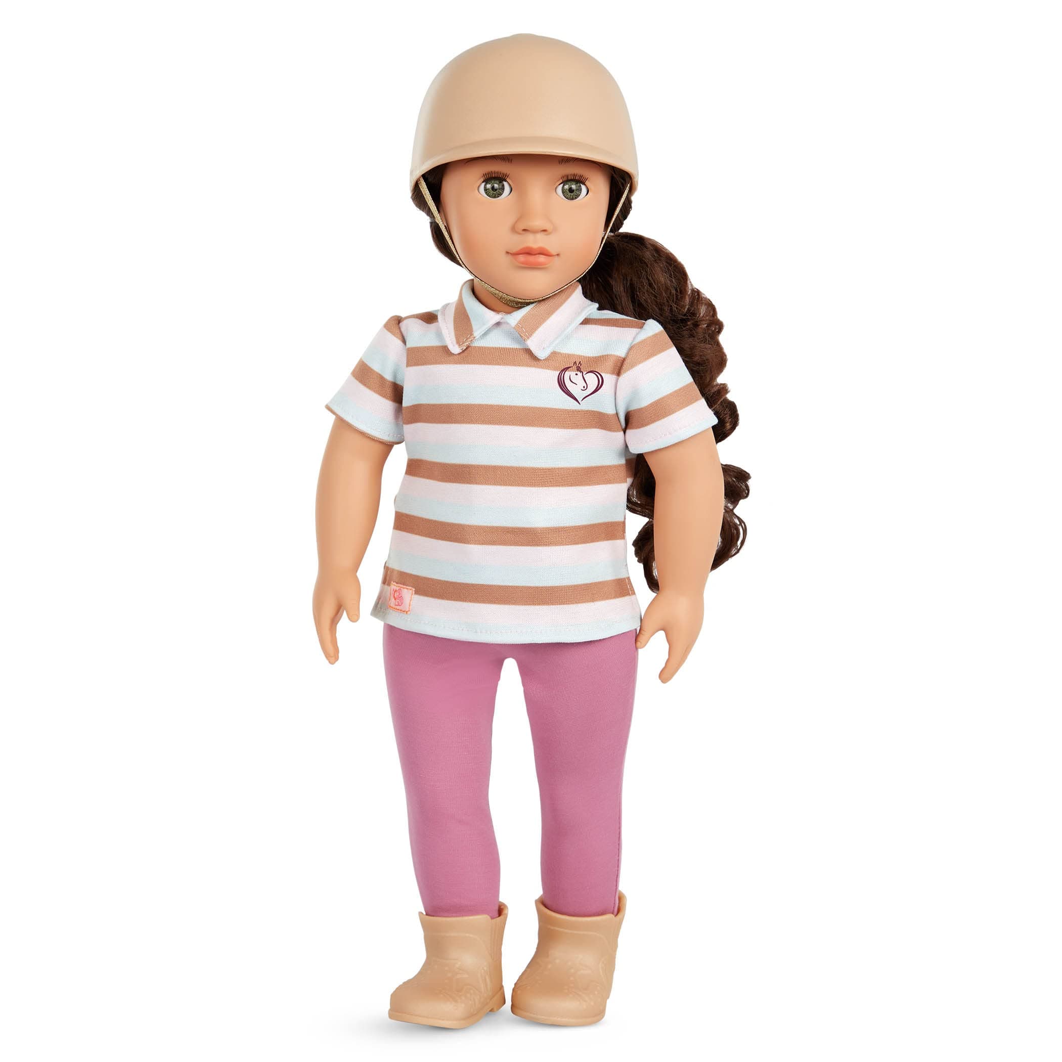Our Generation Aydan 46 cm Rider Doll - Brown Hair and Green Eyes - Riding Outfit - Fantasy Game - Toy for Children from 3 Years