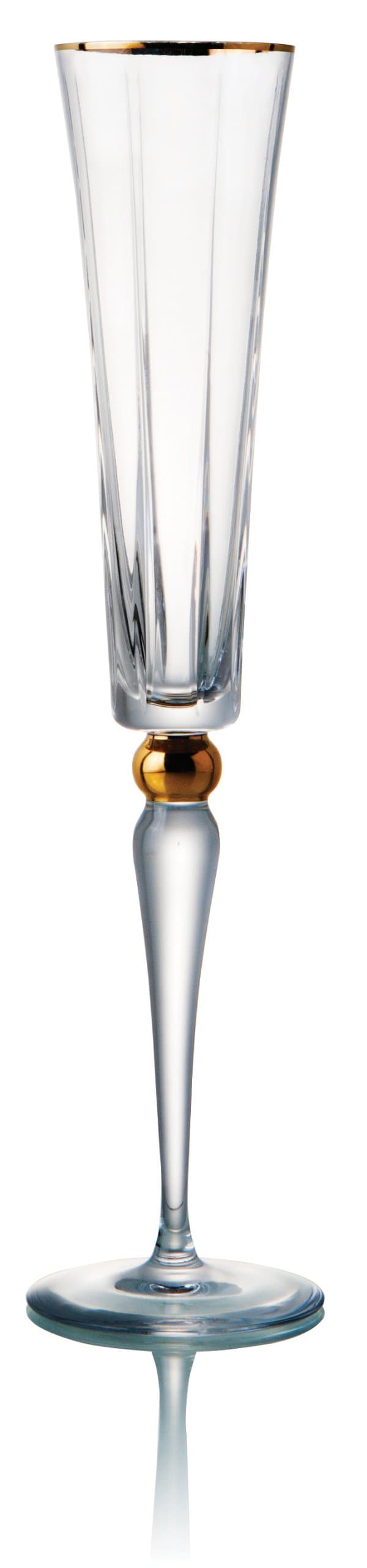 4-Ounce Elmsford Rogaska Crystal Flute Glass, Set of 2