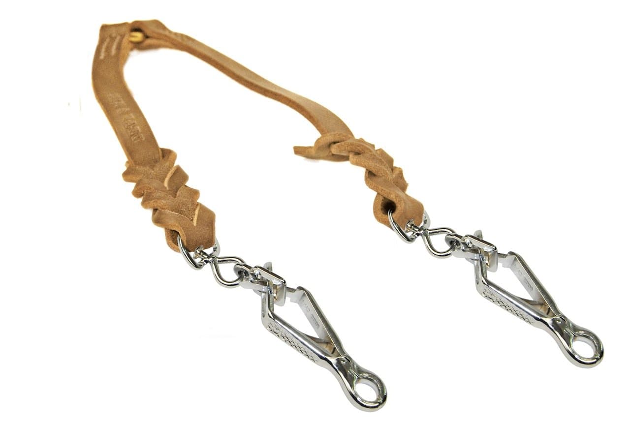 Dean & Tyler Double Dutch Sprenger Snap Leash, Tan, 2-Feet by 3/4-Inch