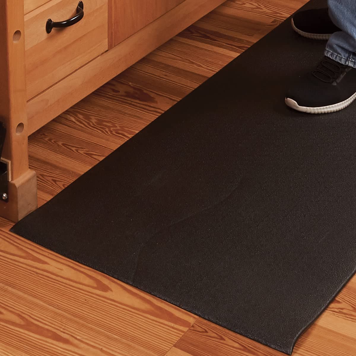 Anti-Fatigue Floor Mat, 2 x 5, Pebble, Beveled Edge