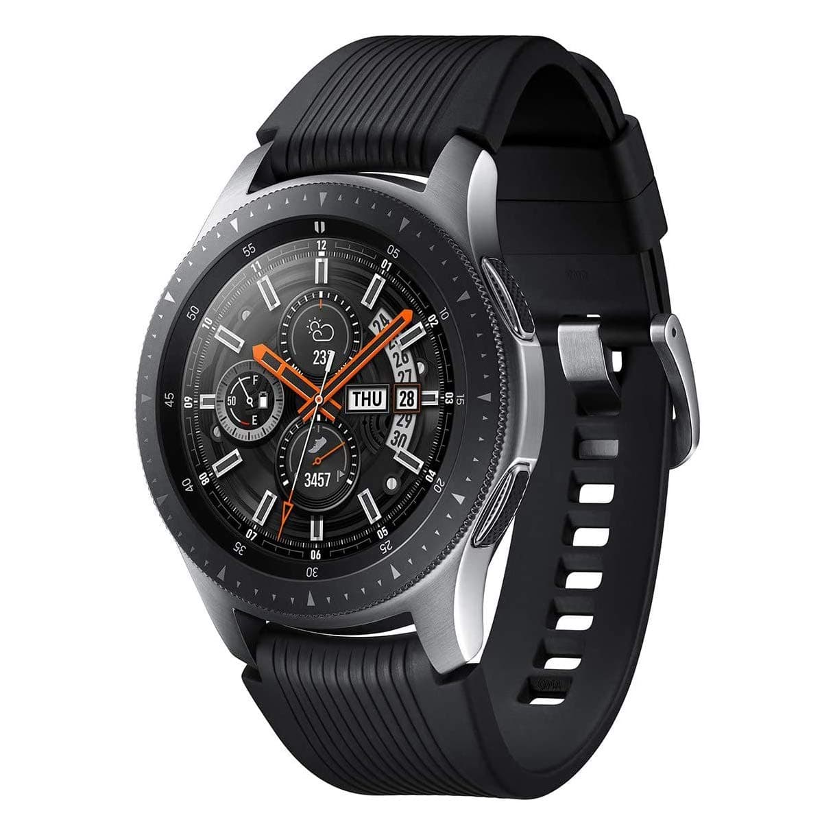 Samsung Galaxy Watch (46mm) Silver (Bluetooth) SM-R800NZSAXAR US Version with Warranty (Renewed)