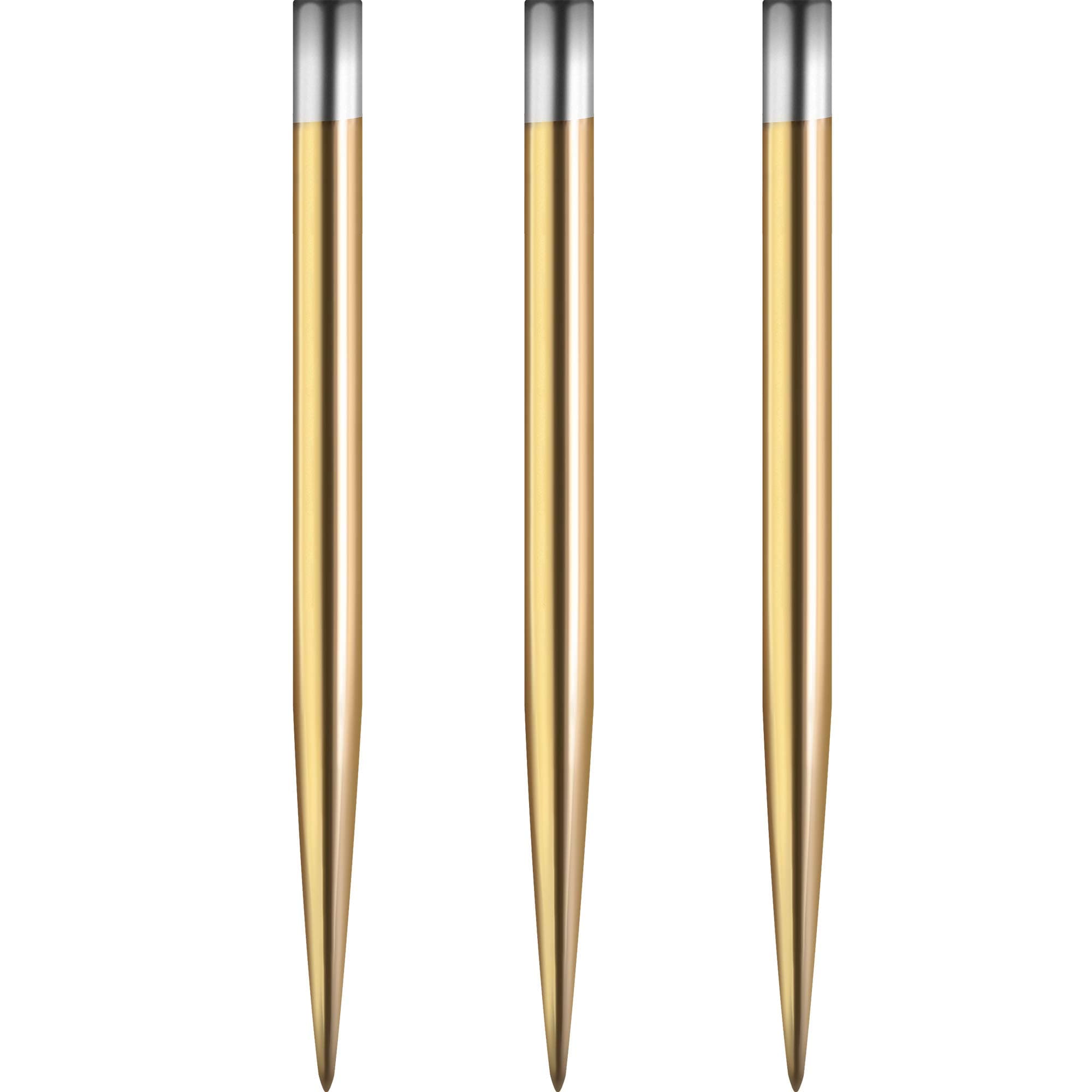 Mission Glide Standard and Personalised Dart Points | Gold Steel Tip Spare Point | Available in 30, 32, 34, 36, 38, 40