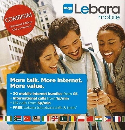 Lebara Pay As You Go Combi Sim Card