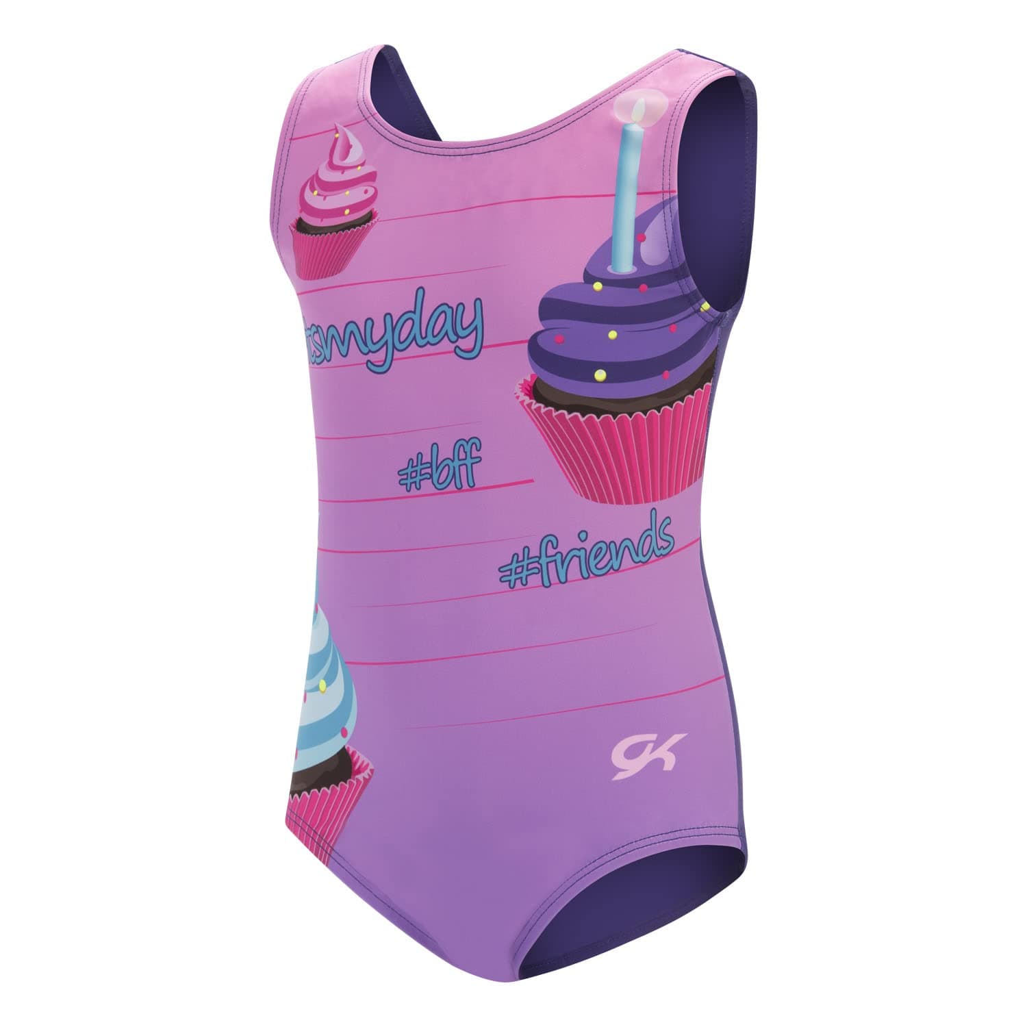GK Stars Gymnastics & Dance Leotard for Girls and Toddlers - Activewear One Piece Outfit in Fun Colorful Prints