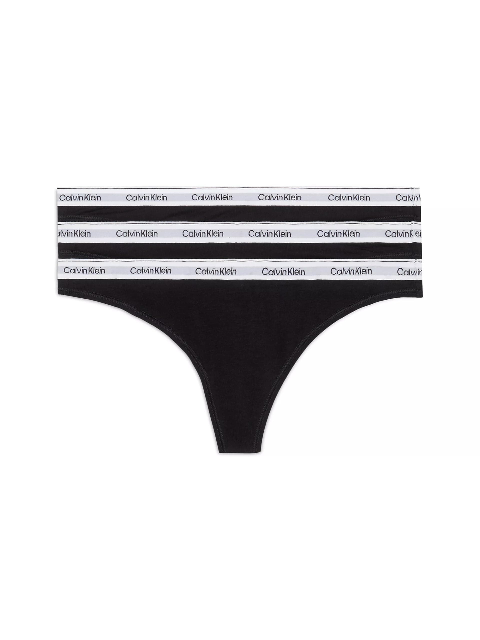 Calvin Klein Women's 3 Pack Fashion Logo Thong Underwear