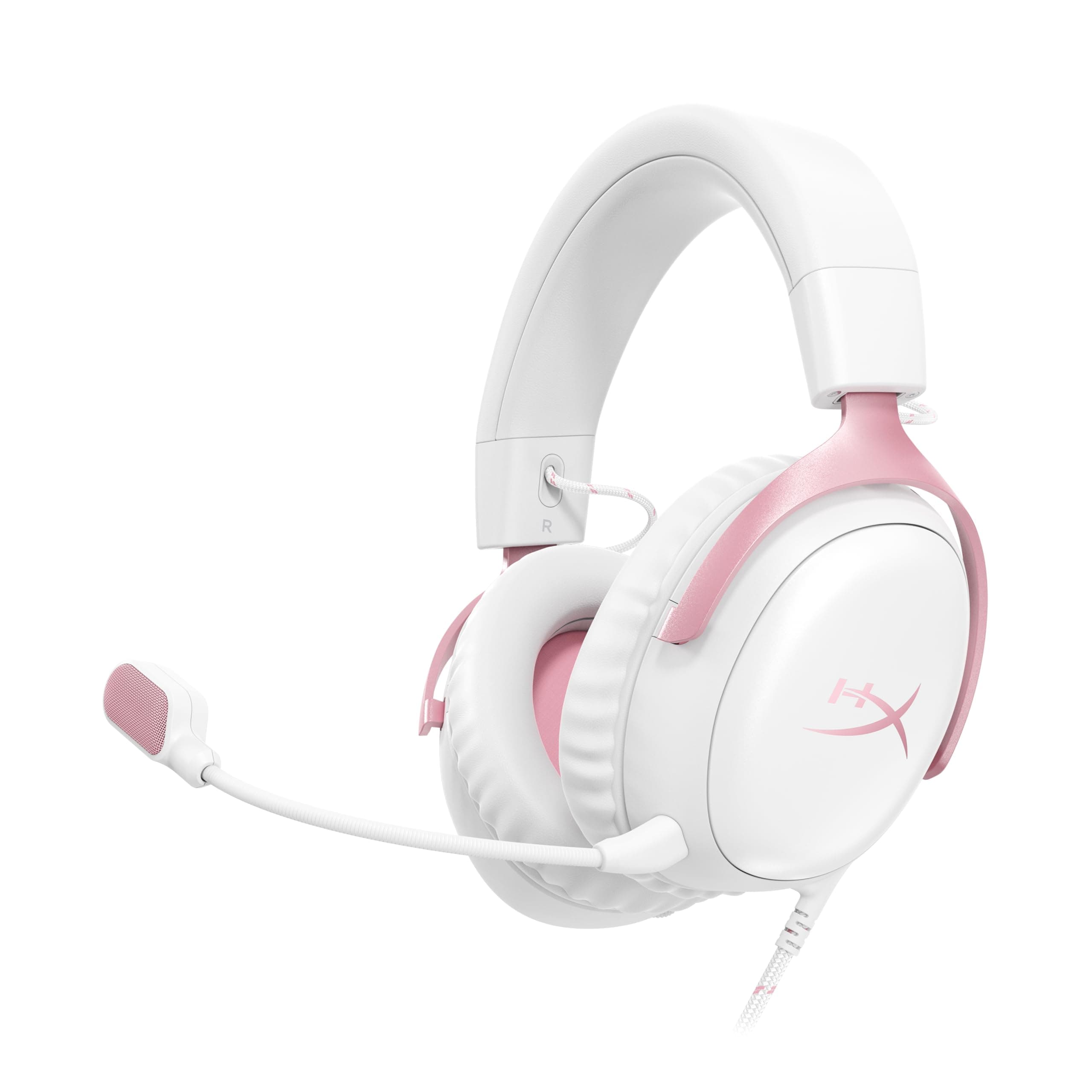Cloud III – Wired Gaming Headset, PC, PS5, Xbox Series X|S, Angled 53mm Drivers, DTS, Memory Foam, Durable Frame, Ultra-Clear 10mm Mic, USB-C, USB-A, 3.5mm – Pink