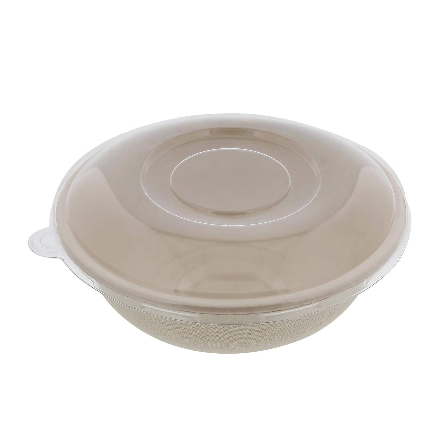 Spec101 Sugarcane Bowls & Lids – Disposable Bowls Microwave Safe Small Disposable Bowls Biodegradable Bowls 28oz 50pk