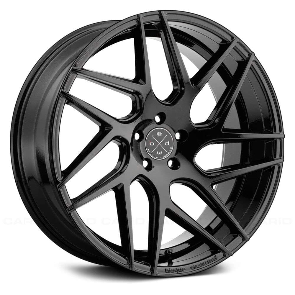 Blaque DiamondBD-3 Gloss Black Wheel with Painted Finish (22 x 9. inches /5 x 120 mm, 30 mm Offset)