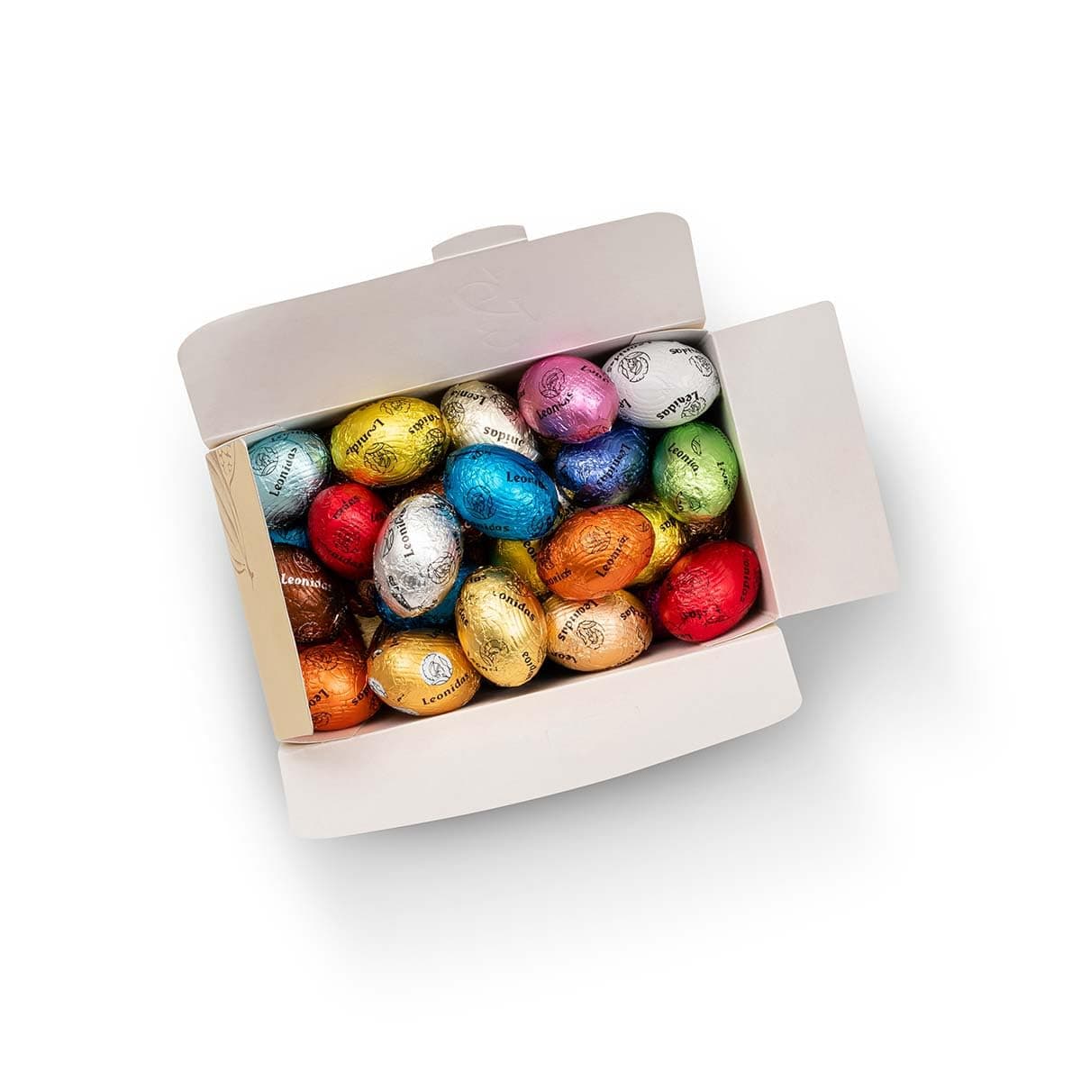Easter Mini Eggs Milk, Dark & White Chocolate Assortment, 20 Pieces – Belgian Assorted Mini Easter Eggs with Praline, Ganache & Caramel Fillings