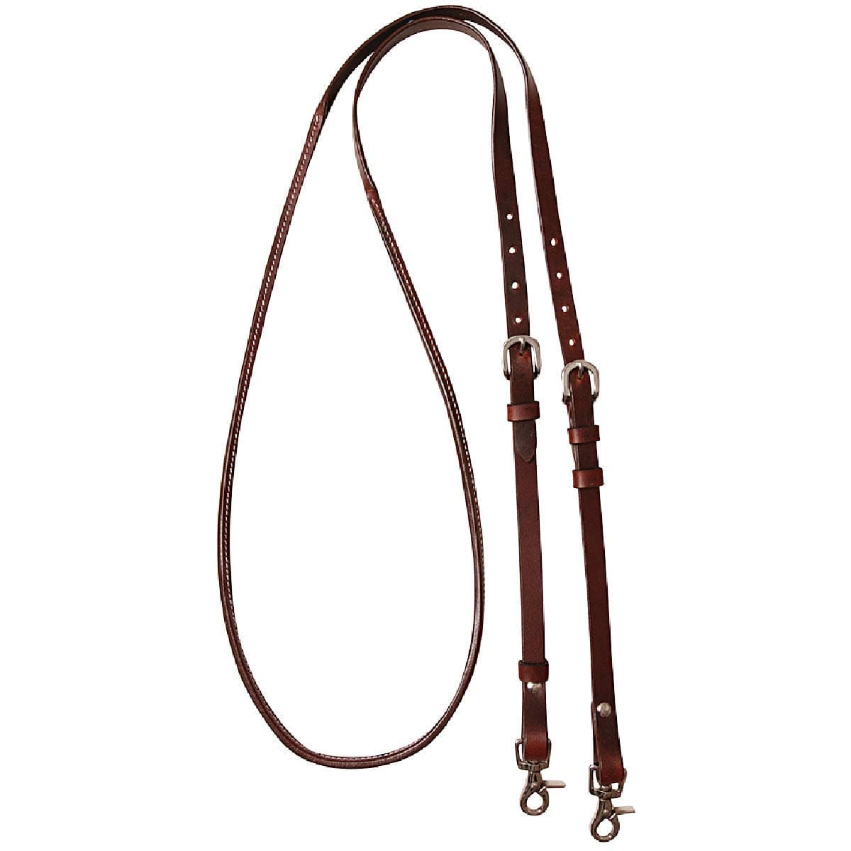 Cashel Company 8 Foot Adjustable Reins w/Rawhide Trim