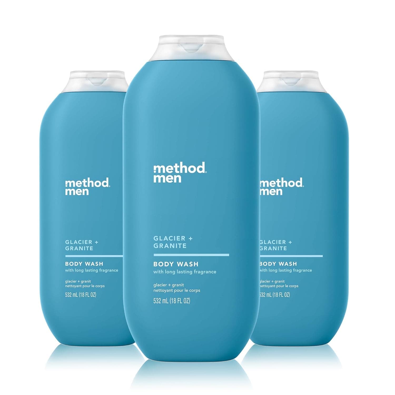 Method Men Body Wash, Glacier + Granite, Paraben and Phthalate Free, 18 FL Oz...