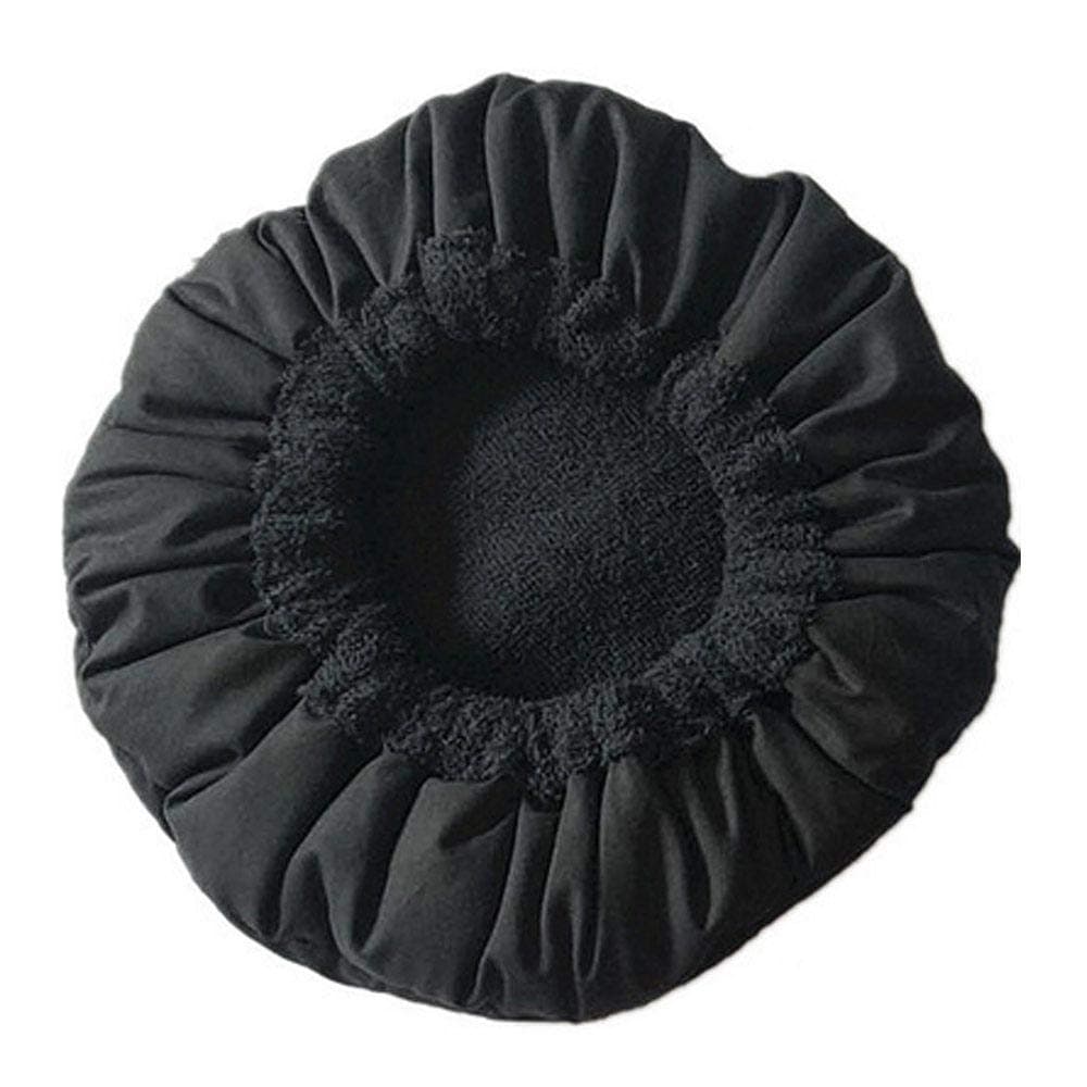 Deep Conditioning Heat Cap, WooyMo Microwavable Heat Cap For Steaming, Heat Therapy For Hair, Microfiber Cotton, Flaxseed Interior (Purple/Black)