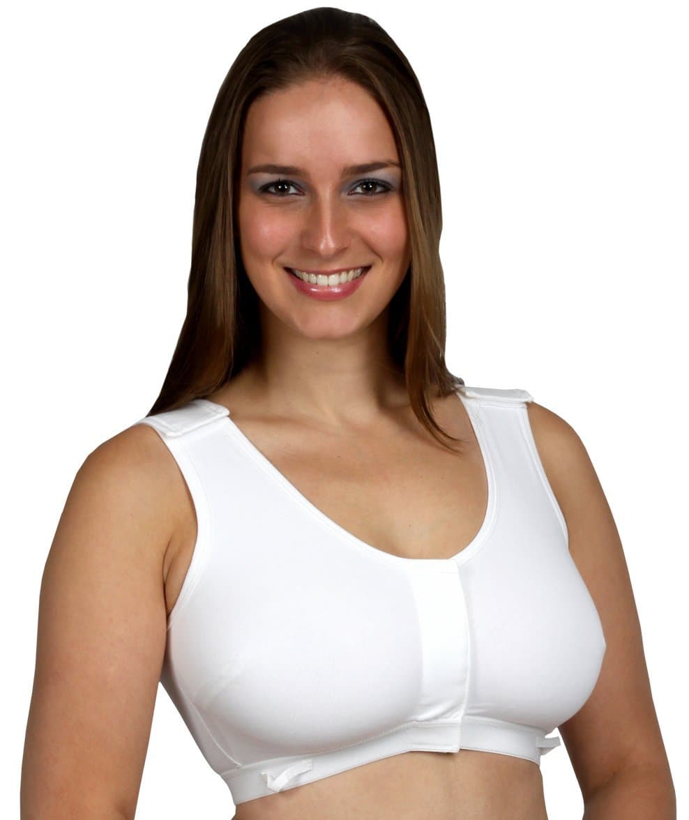 Gentle Touch Post-Surgical Surg-Ease Mastectomy Bra - Hook & Eye Front Closure