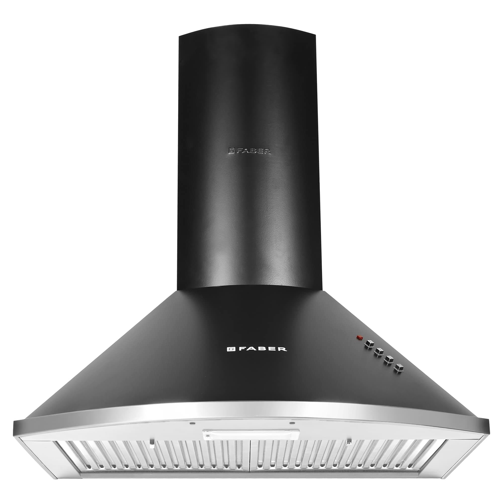 Faber 60 cm 1000 m³/HR Pyramid Kitchen Chimney (HOOD CLASS PRO PB BK LTW 60, Baffle Filters,Black)