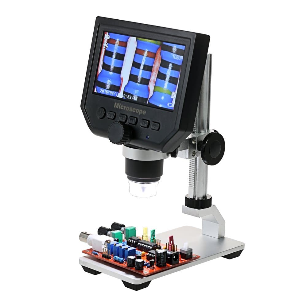 Zitainn Digital Microscope,600X 4.3" LCD Display 3.6MP Electronic Digital Video Microscope Portable LED Magnifier