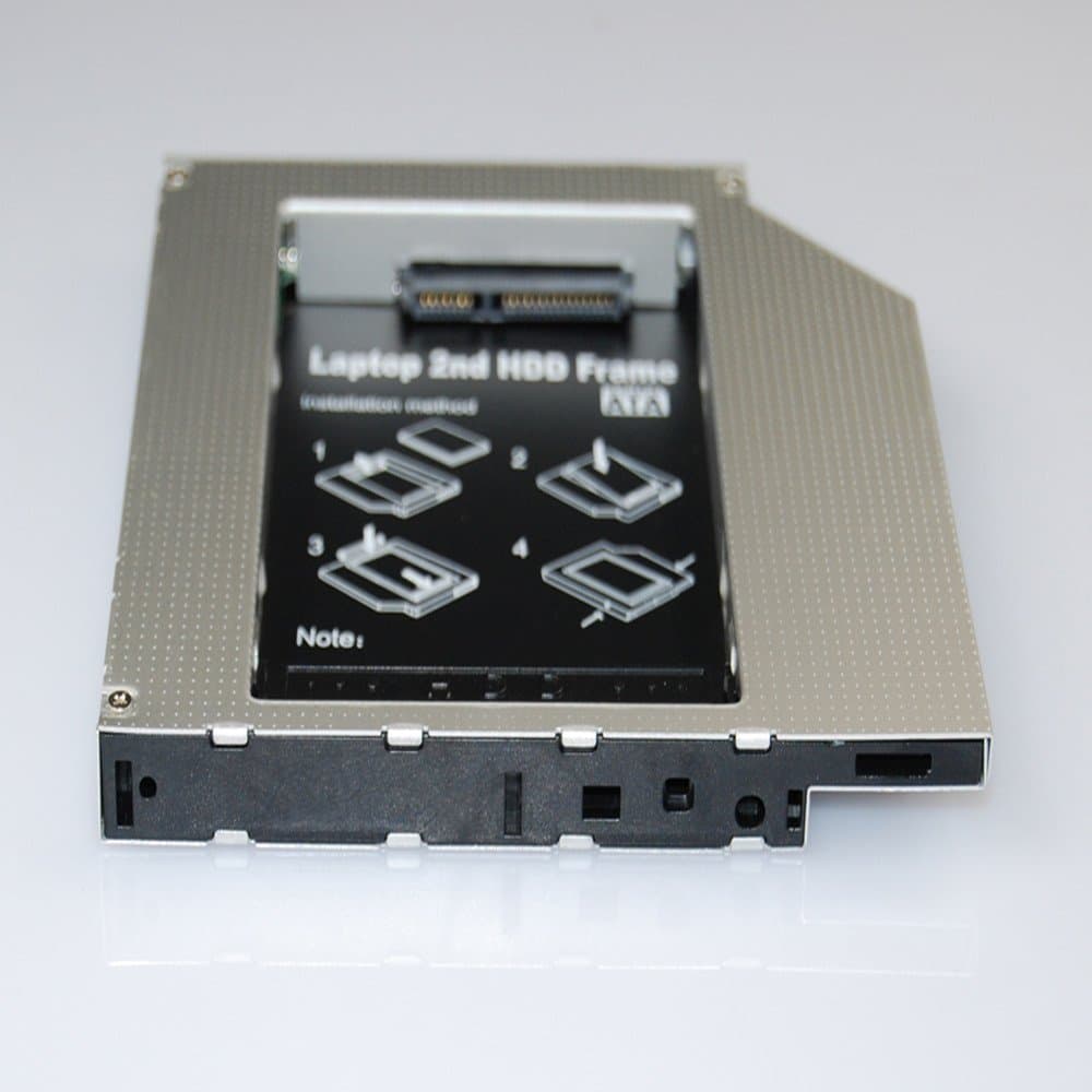 12.7mm PATA IDE To SATA 2ND HDD Hard Drive Caddy for Dell Vostro 1700 Dell Inspiron 1520 1521