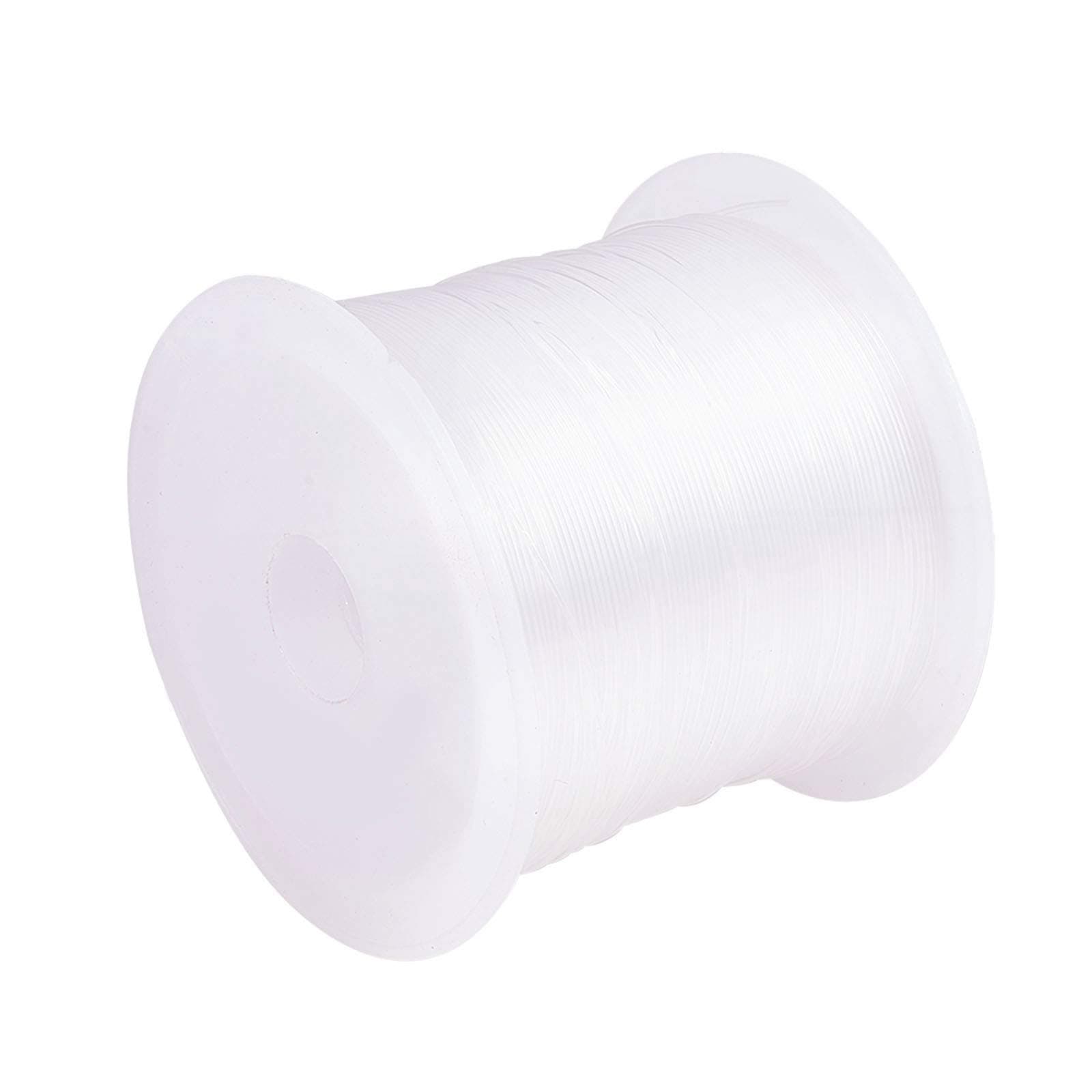 Pandahall 1 Roll Transparent Fishing Thread Nylon Wire, White